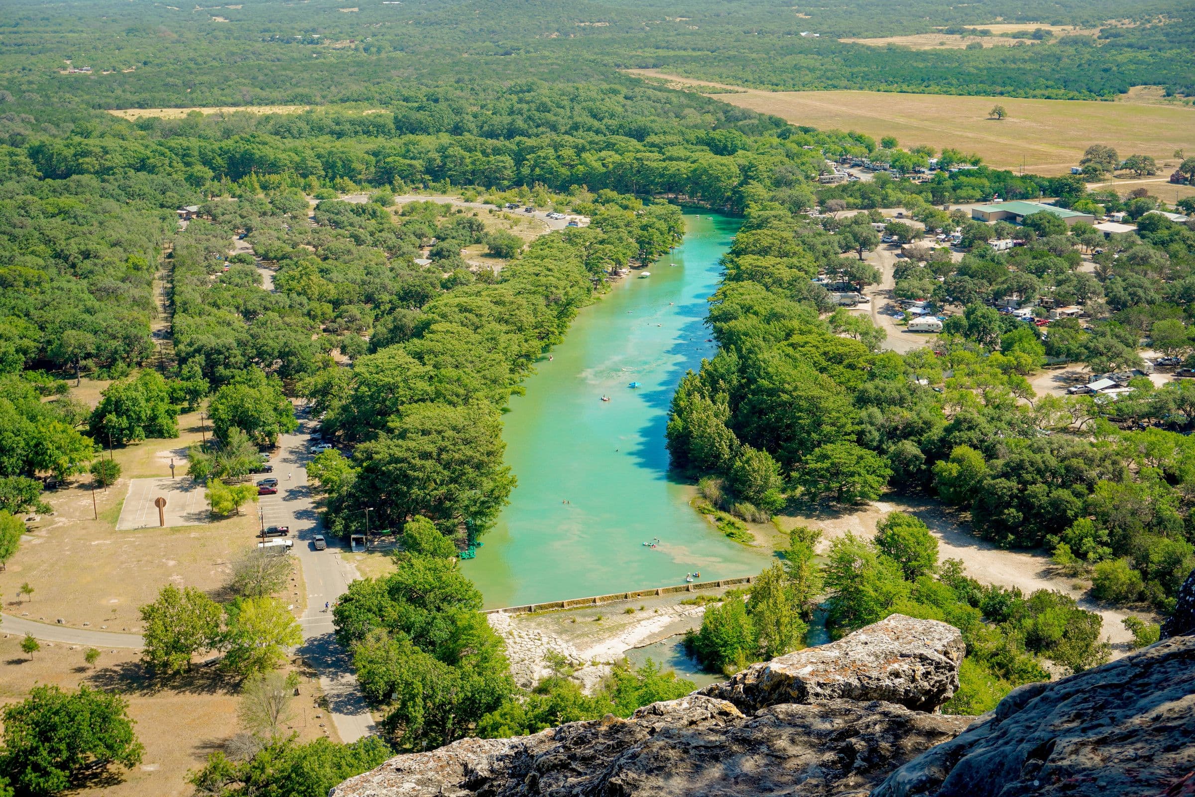 A Texas Hill Country river near New Braunfels